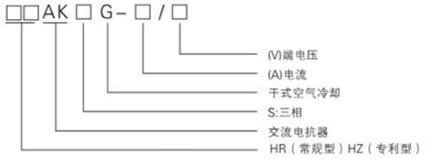 進(jìn)、出線電抗器型號(hào)含義